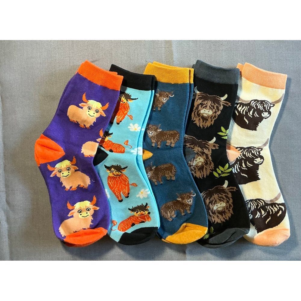 Cow Socks for kids or‎ women with small feet